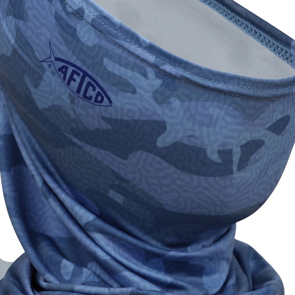 AFTCO Blue Camo Fishing Face Mask